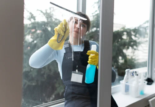 Nettoyage de vitres intérieures et extérieures à Houppeville